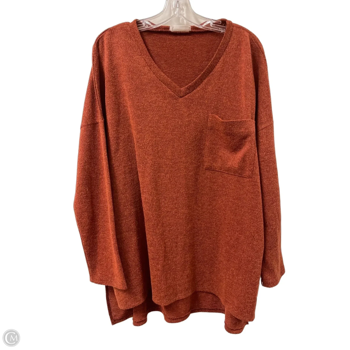 Sweater By Zenana In Orange, Size: L