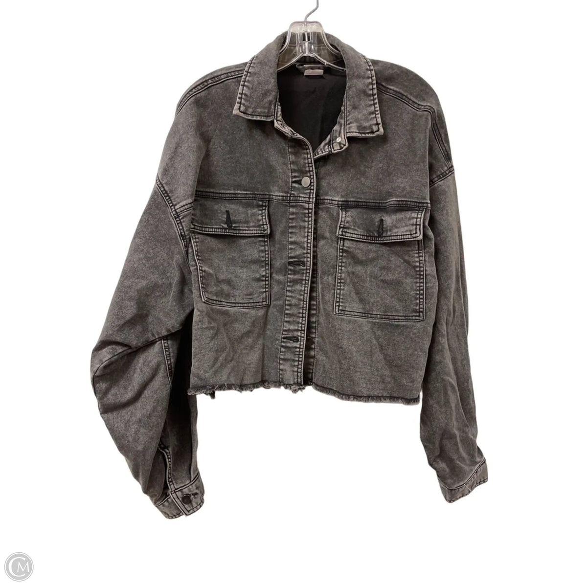Jacket Denim By No Boundaries In Black, Size: 1x