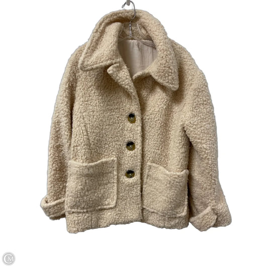 Coat Faux Fur & Sherpa By Free People In Cream, Size: M