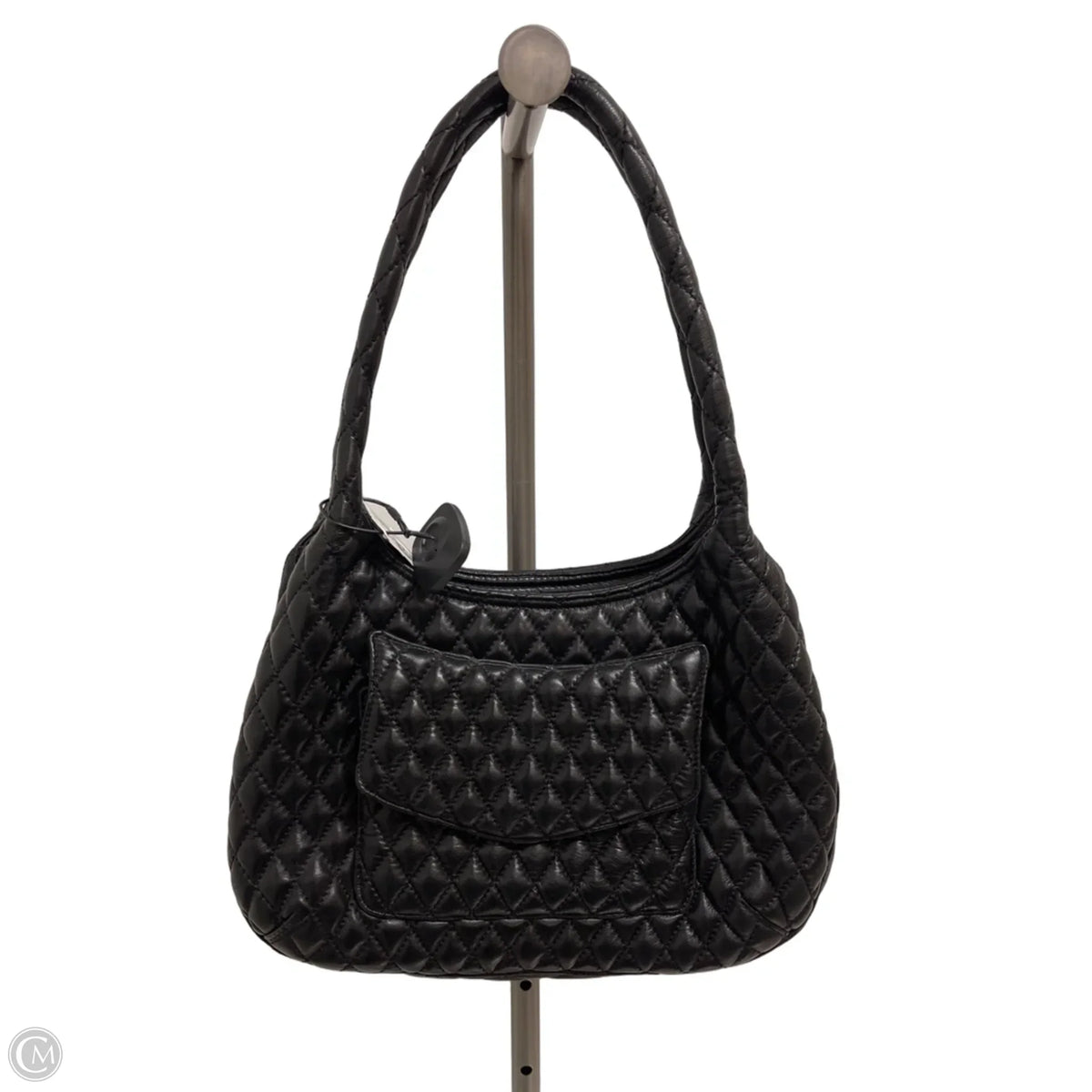 Handbag Leather By Eric Javitz, Size: Large