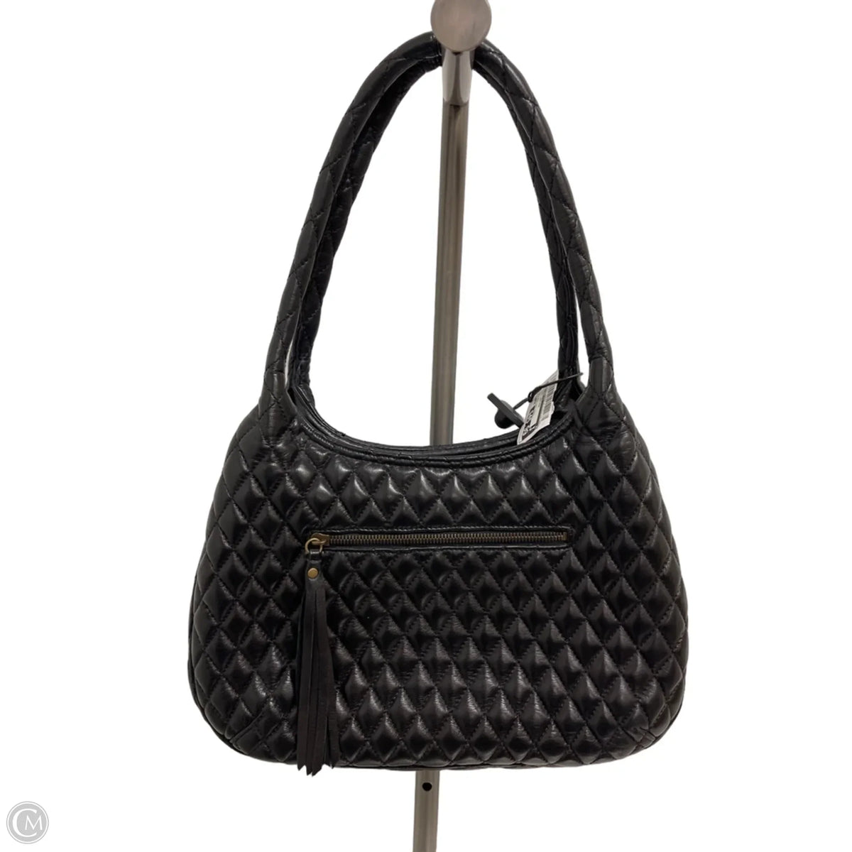 Handbag Leather By Eric Javitz, Size: Large