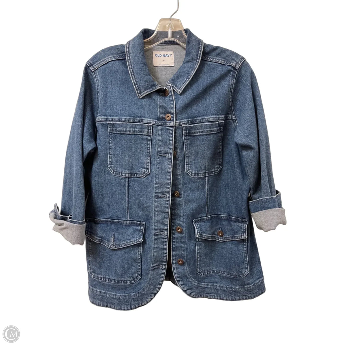 Jacket Other By Old Navy In Blue Denim, Size: M
