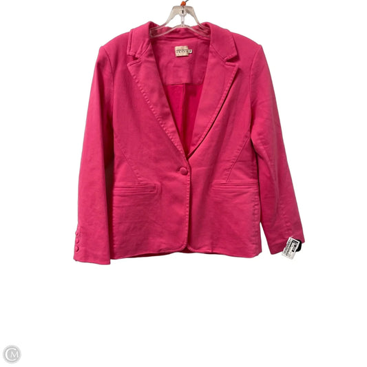Blazer Designer By Alice + Olivia In Pink, Size: L