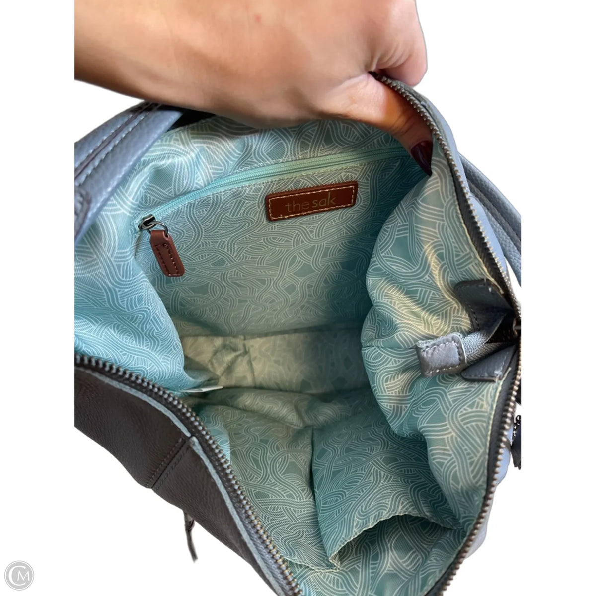 Handbag Leather By The Sak, Size: Large
