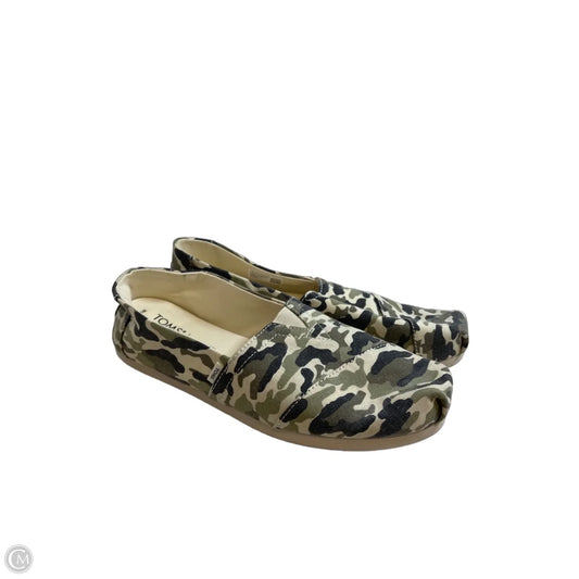 Shoes Flats By Toms In Camouflage Print, Size: 9