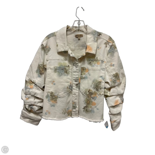 Jacket Denim By Democracy In Cream, Size: M