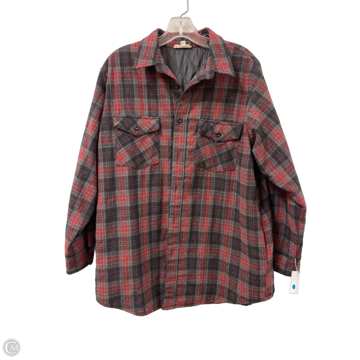 Jacket Shirt By Oddi In Red, Size: L