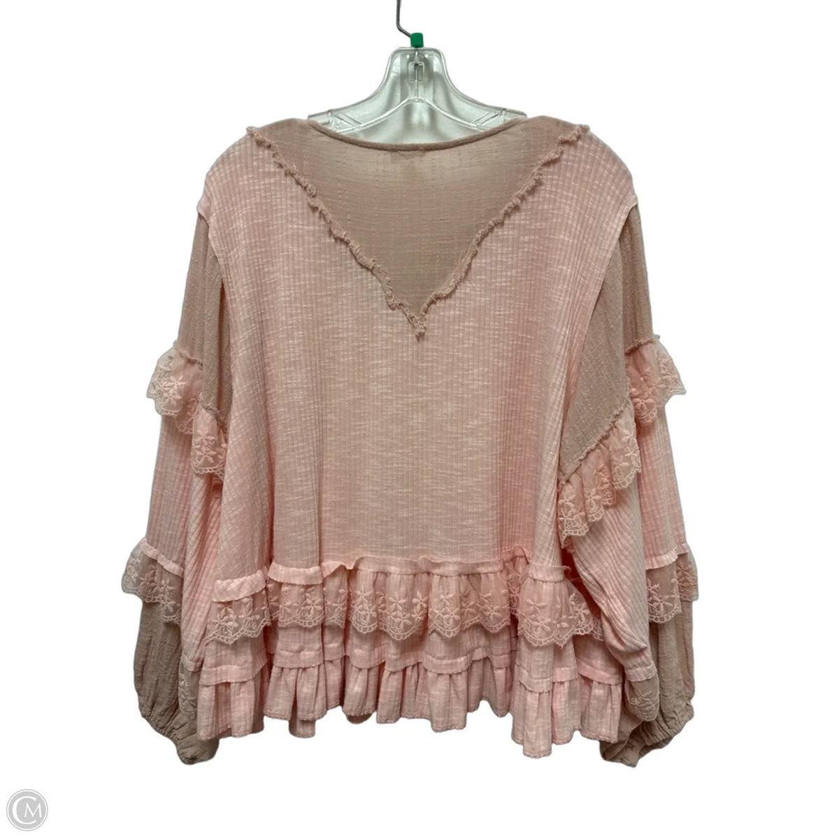 Top Long Sleeve By Pol In Pink, Size: S