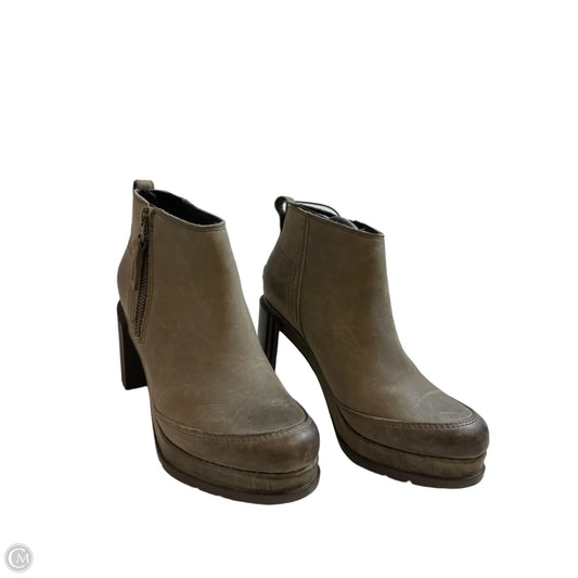 Boots Ankle Heels By Sorel In Green, Size: 6
