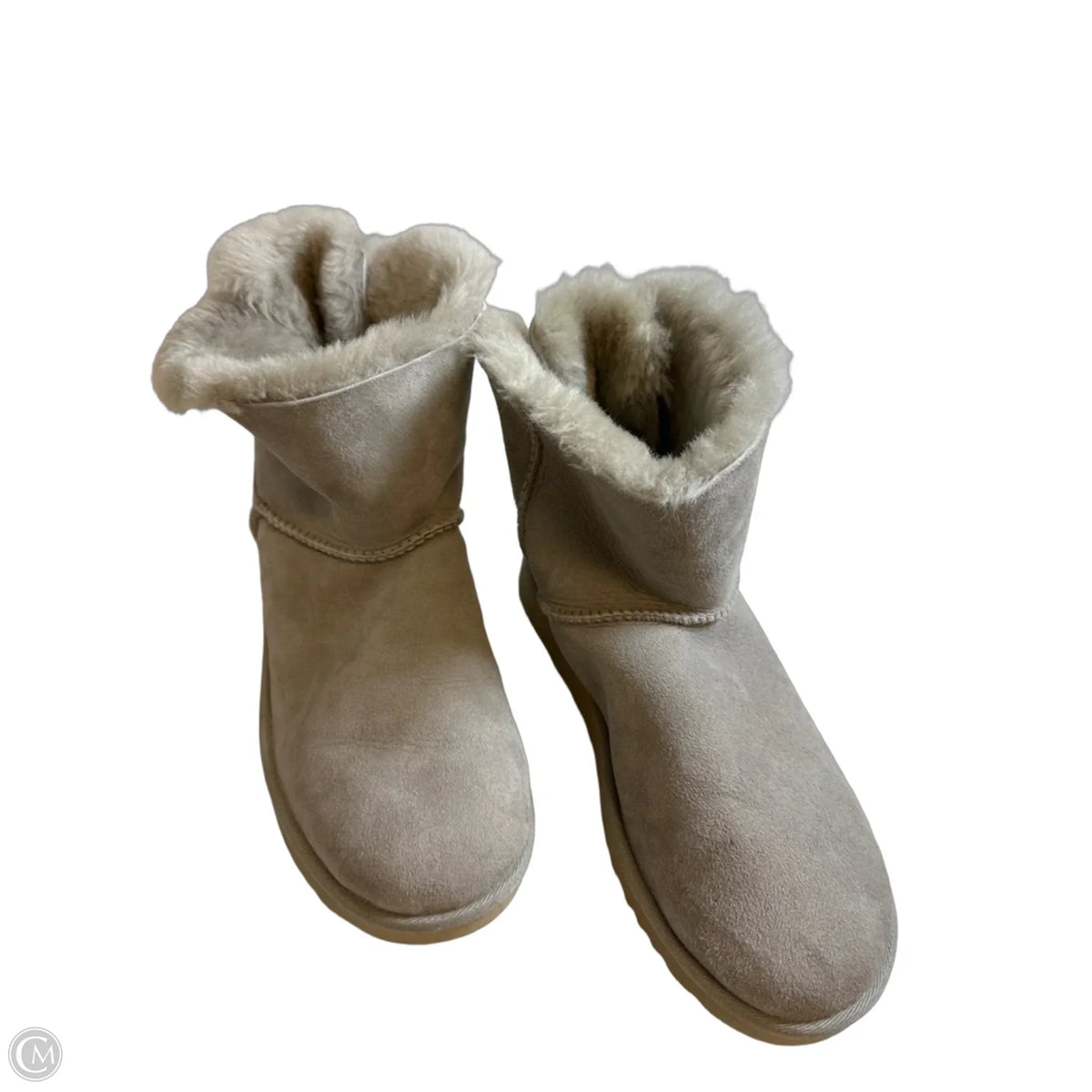 Boots Designer By Ugg In Grey, Size: 9