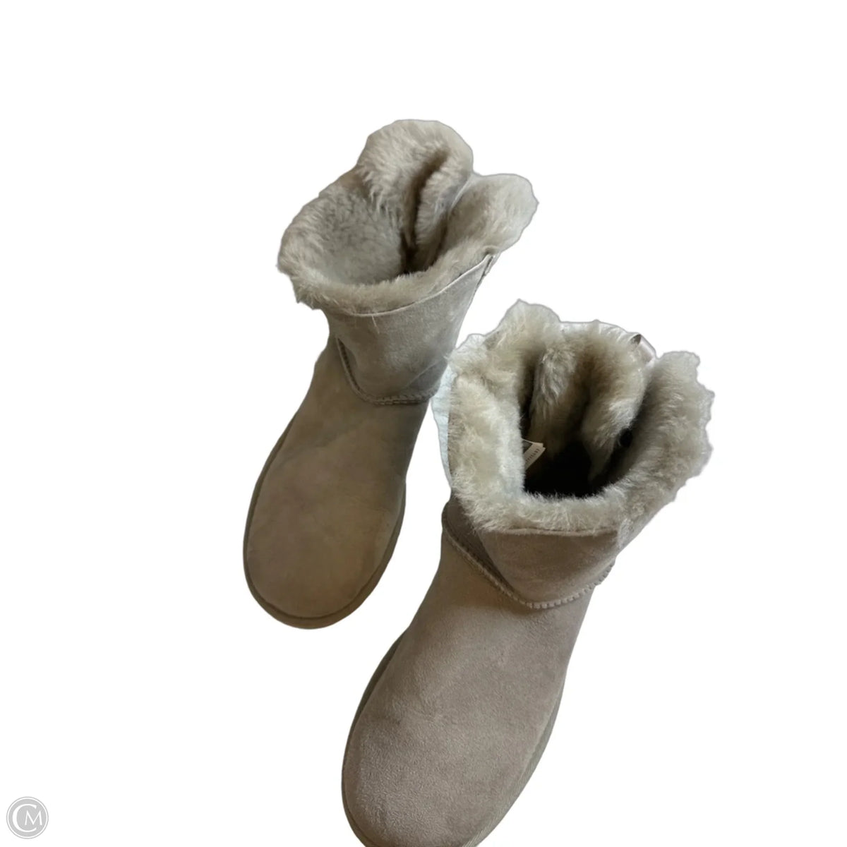 Boots Designer By Ugg In Grey, Size: 9