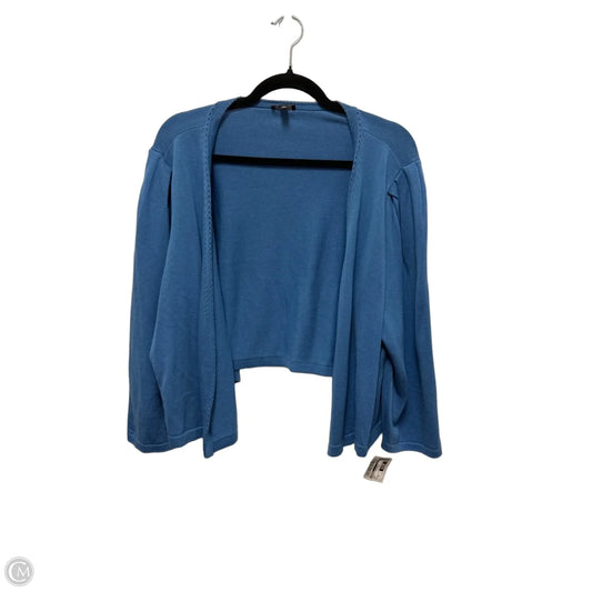 Sweater Cardigan By Talbots In Blue, Size: 2x