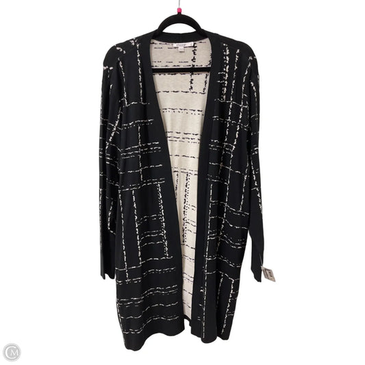 Sweater Cardigan By Chicos In Black, Size: 2x