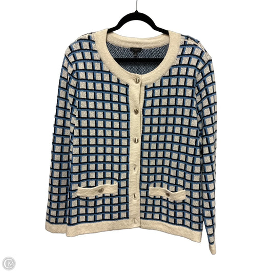 Blazer By Talbots In Blue & White, Size: 2x