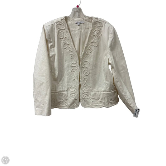 Blazer By Chicos In Cream, Size: 2x