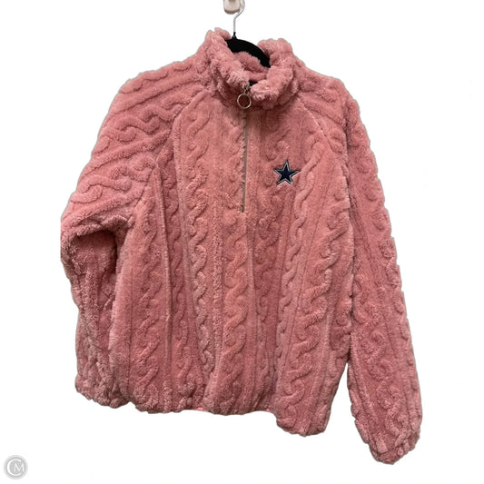 Sweatshirt Collar By Clothes Mentor In Pink, Size: M