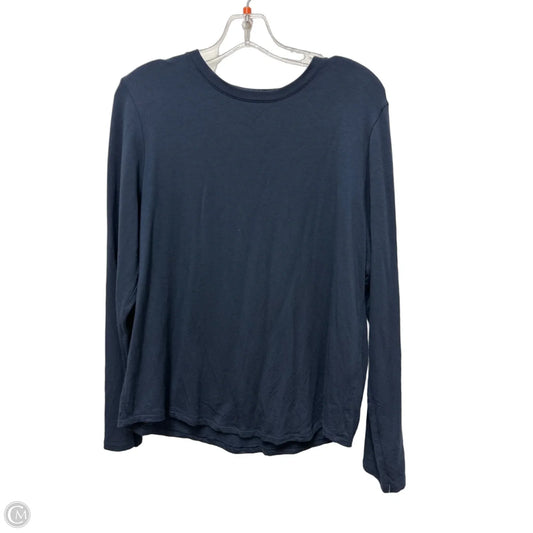 Athletic Top Long Sleeve Crewneck By Lululemon In Navy, Size: M