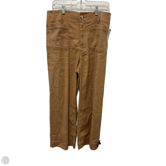 Pants Wide Leg By Maeve In Tan, Size: 10