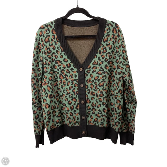 Sweater Cardigan By 1.state In Animal Print, Size: Xl