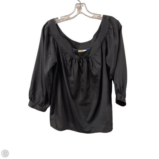 Top Long Sleeve By Maeve In Black, Size: S