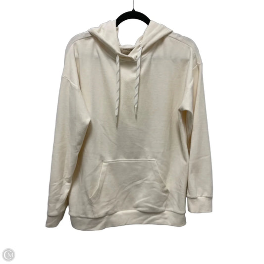 Sweatshirt Hoodie By Marc New York In Cream, Size: L