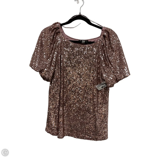 Top Short Sleeve By Cable And Gauge In Pink, Size: M