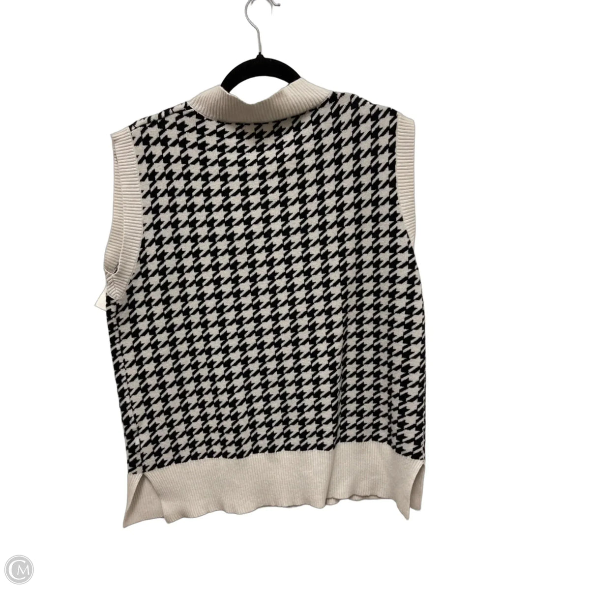 Vest Other By Simplee In Black & White, Size: Osfm