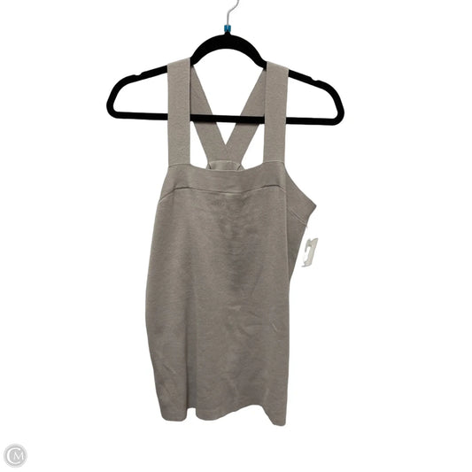 Top Sleeveless By Loft In Grey, Size: L