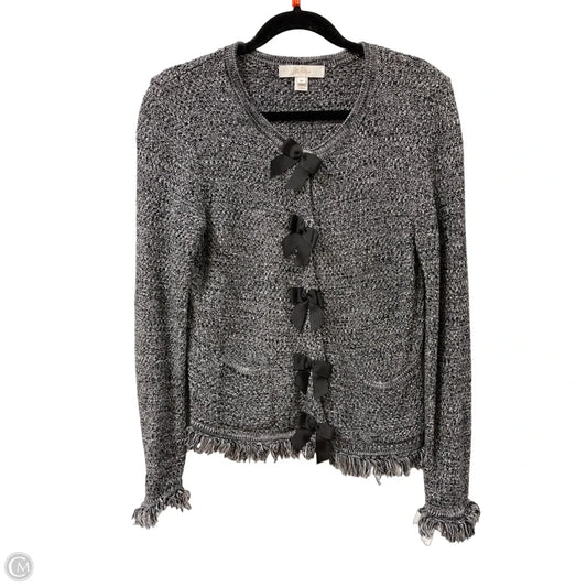 Sweater Cardigan Designer By Lilly Pulitzer In Grey, Size: M