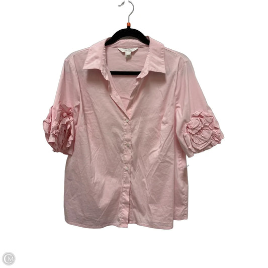 Blouse Designer By Lilly Pulitzer In Pink, Size: L