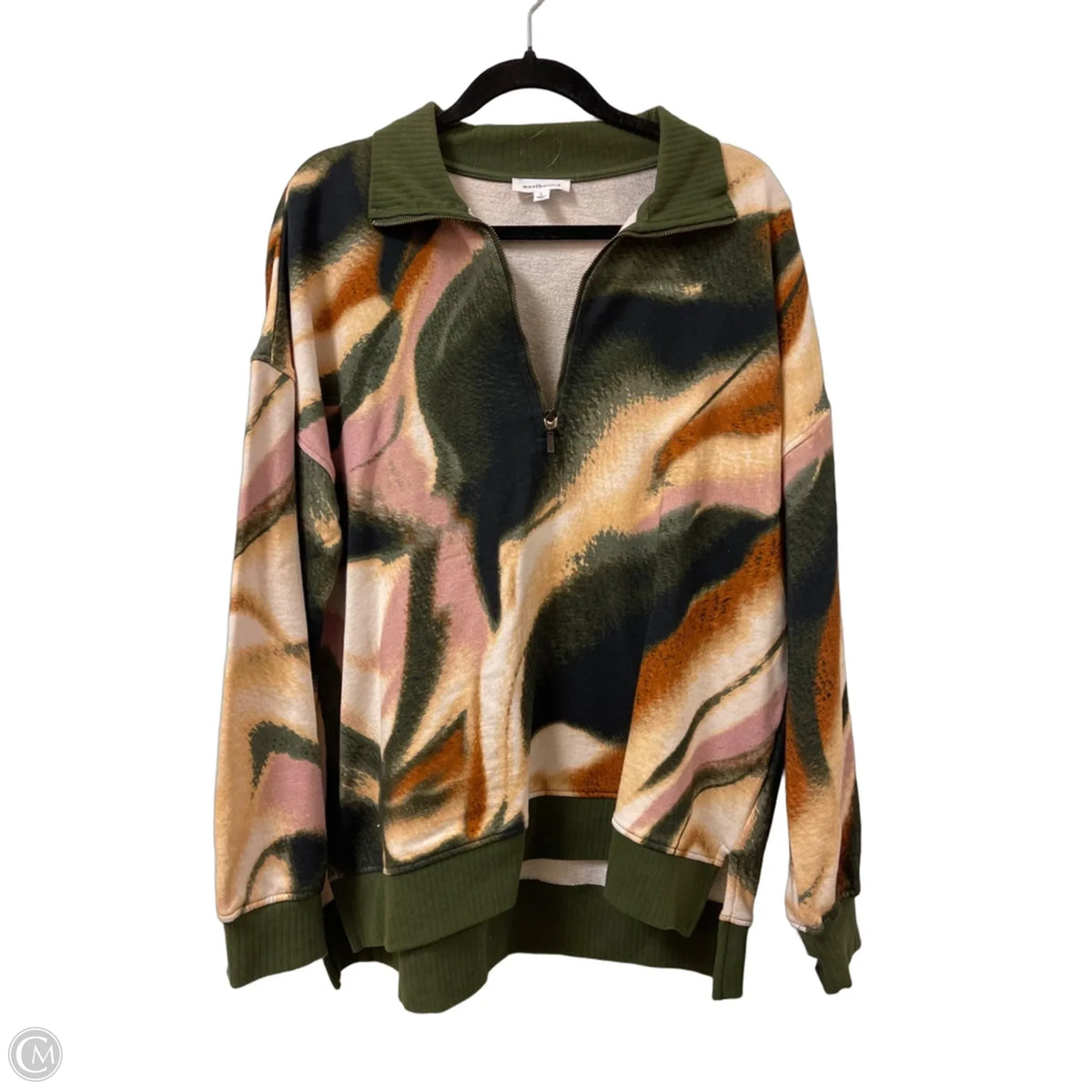 Sweater By West Bound In Green, Size: L