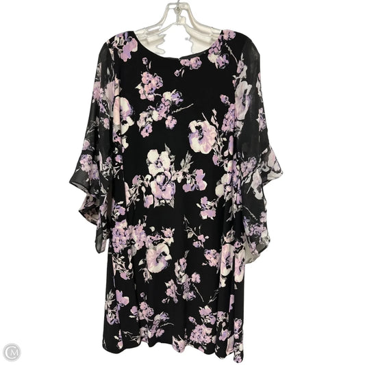 Dress Casual Midi By Kasper In Floral Print, Size: L