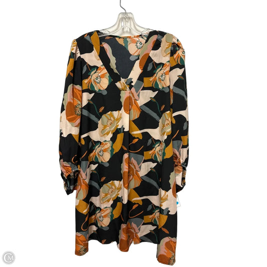 Dress Casual Midi By Clothes Mentor In Floral Print, Size: L