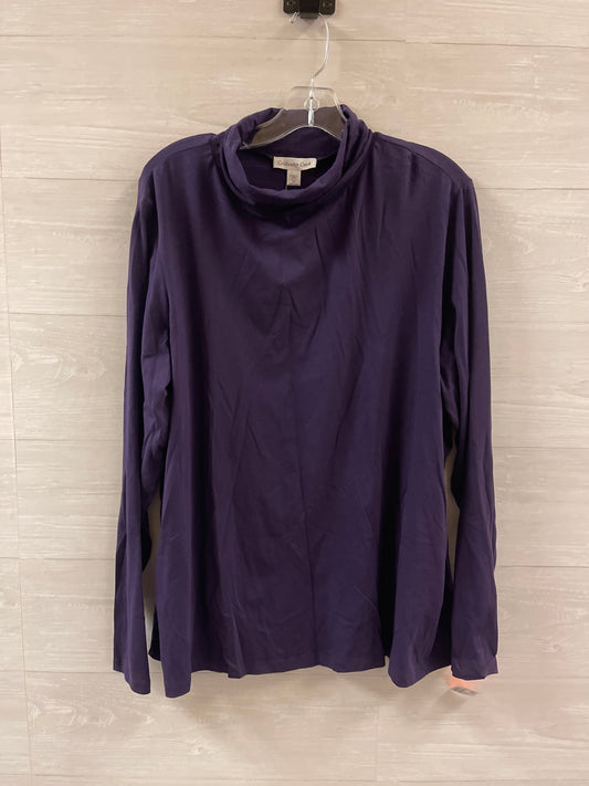 Top Long Sleeve Basic By Coldwater Creek  Size: 2x