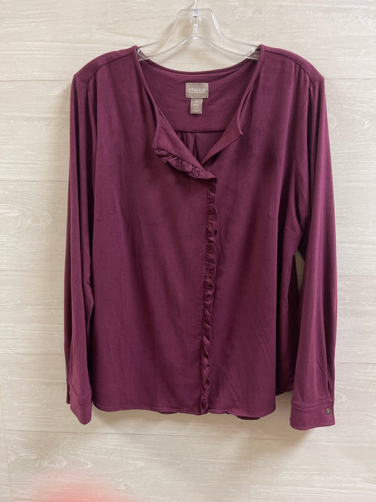 Top Long Sleeve By Chicos O  Size: M