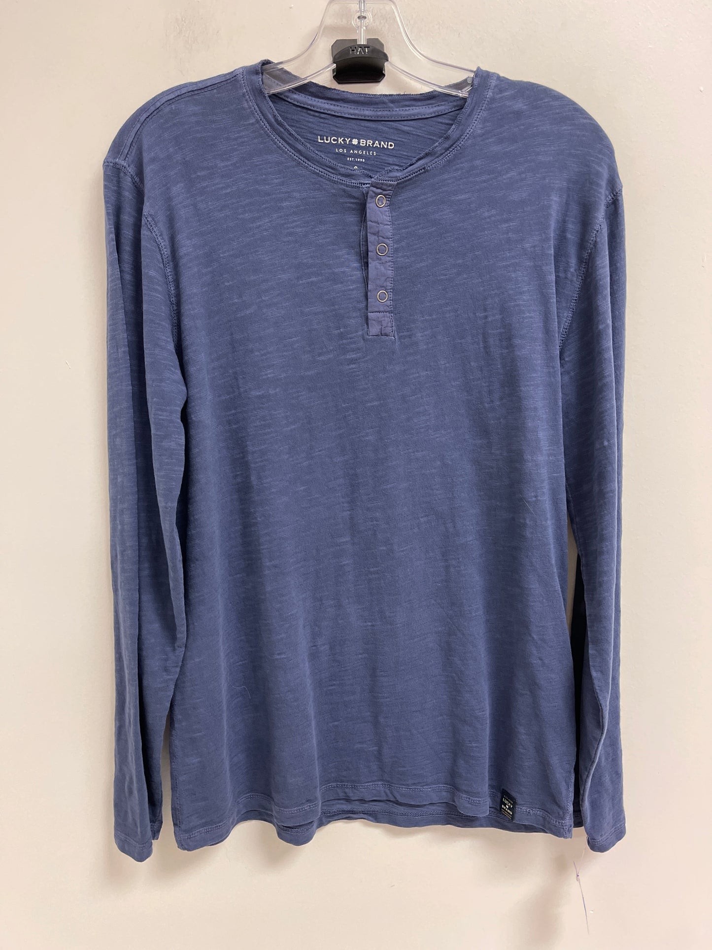 Top Long Sleeve Basic By Lucky Brand In Blue, Size: S