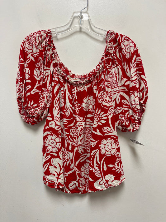 Red Top Short Sleeve Knox Rose, Size S