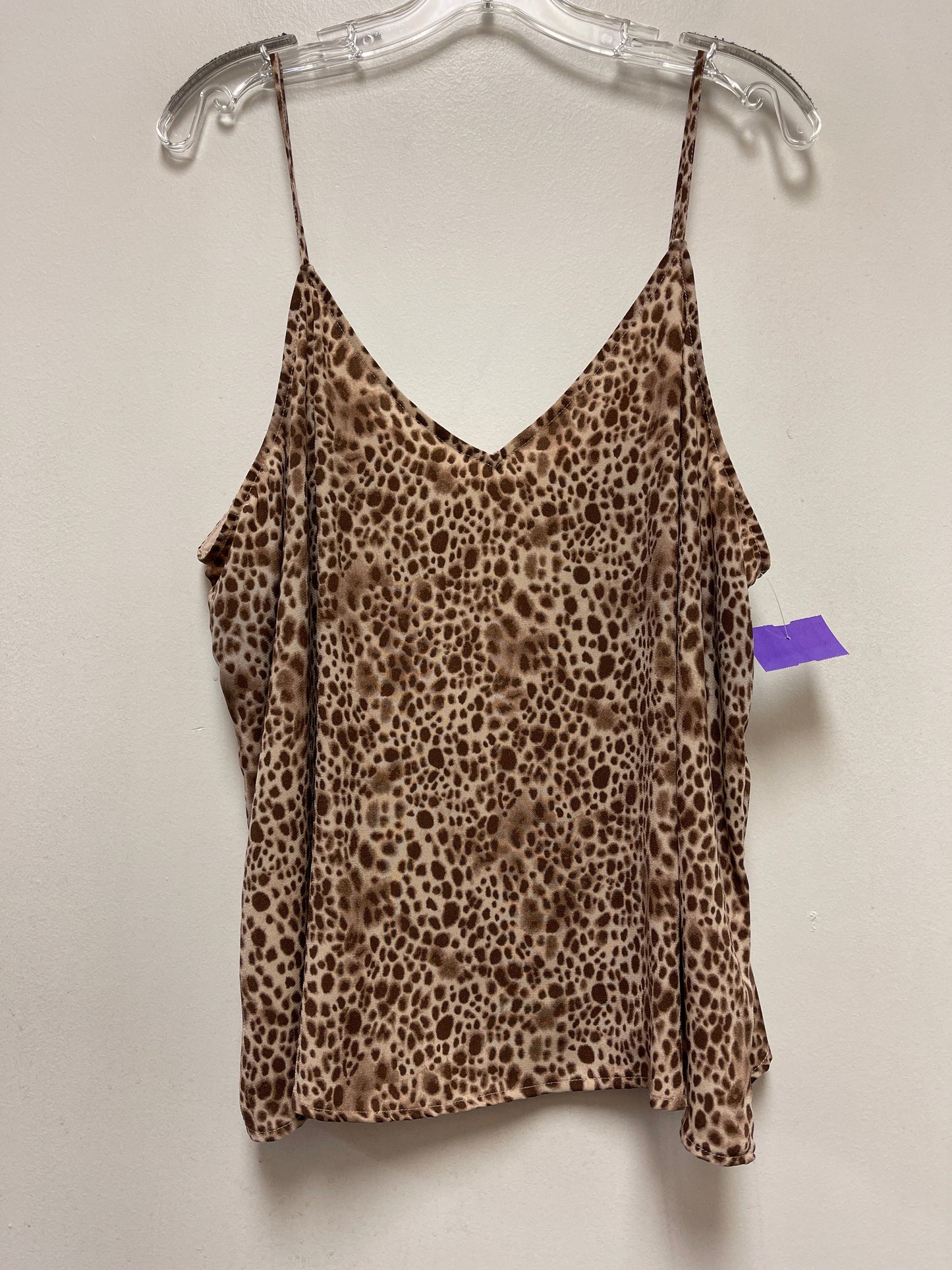 Brown Tank Top A New Day, Size 2x