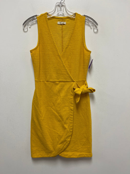 Yellow Dress Casual Short Madewell, Size Xs