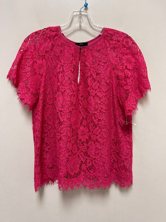 Pink Top Short Sleeve J. Crew, Size S