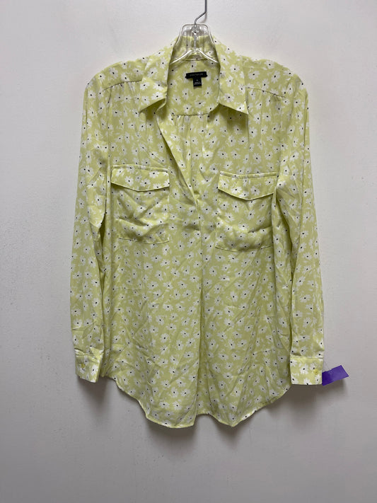 Green Top Long Sleeve Ann Taylor, Size M