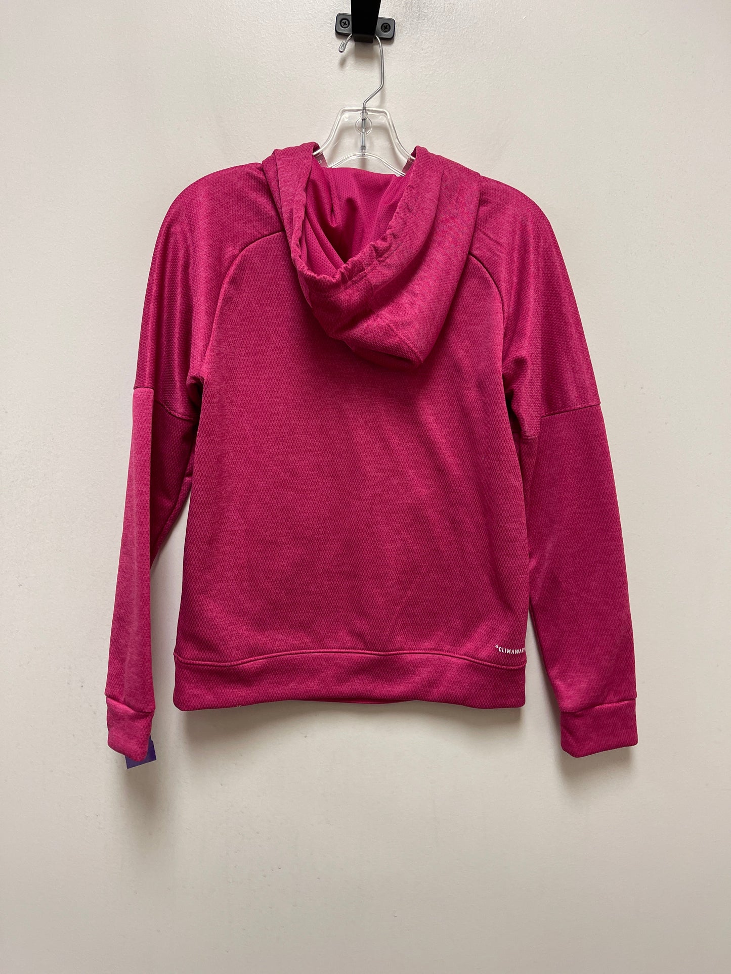 Pink Athletic Sweatshirt Hoodie Adidas, Size S