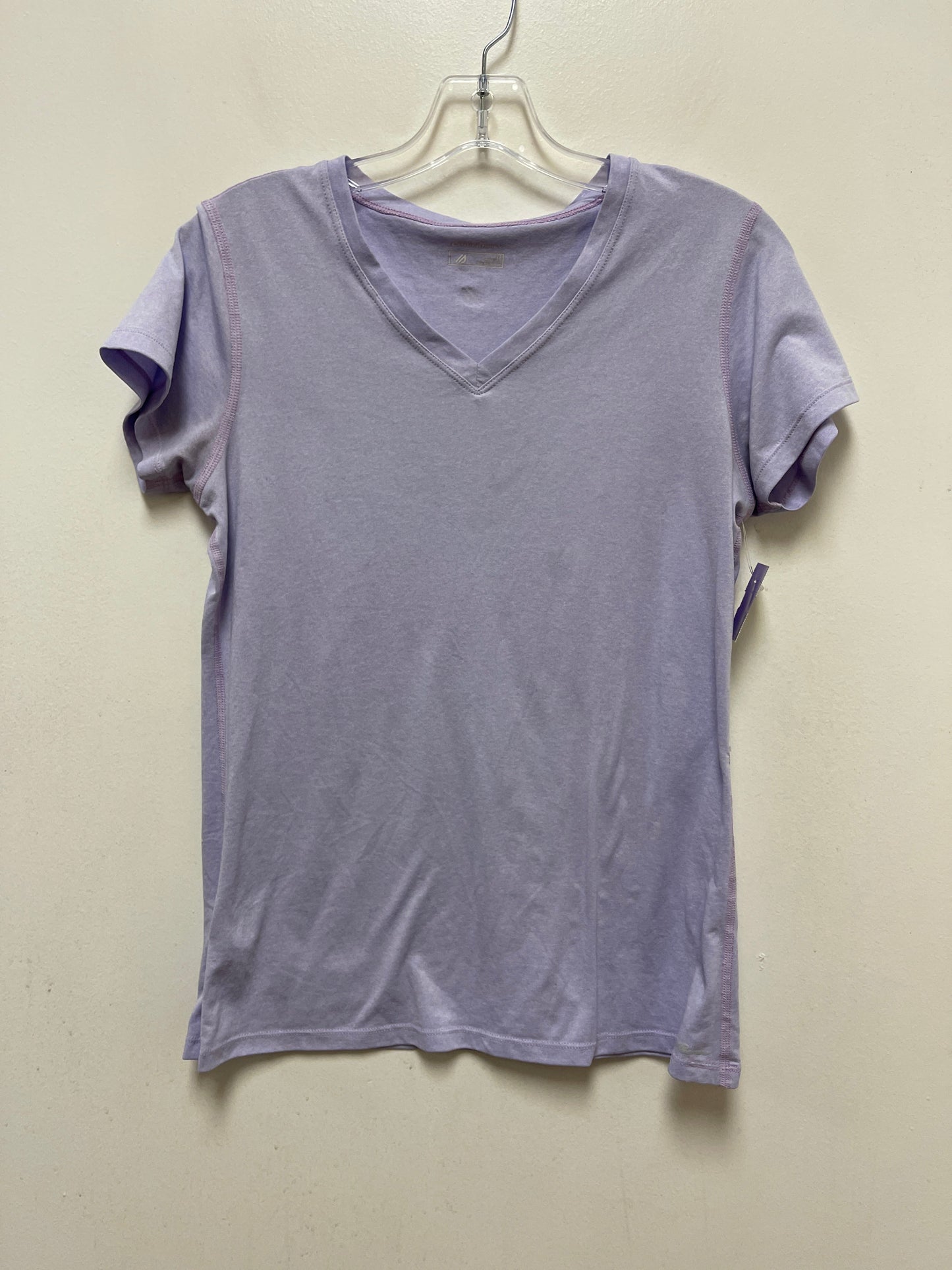 Purple Athletic Top Short Sleeve Eddie Bauer, Size M