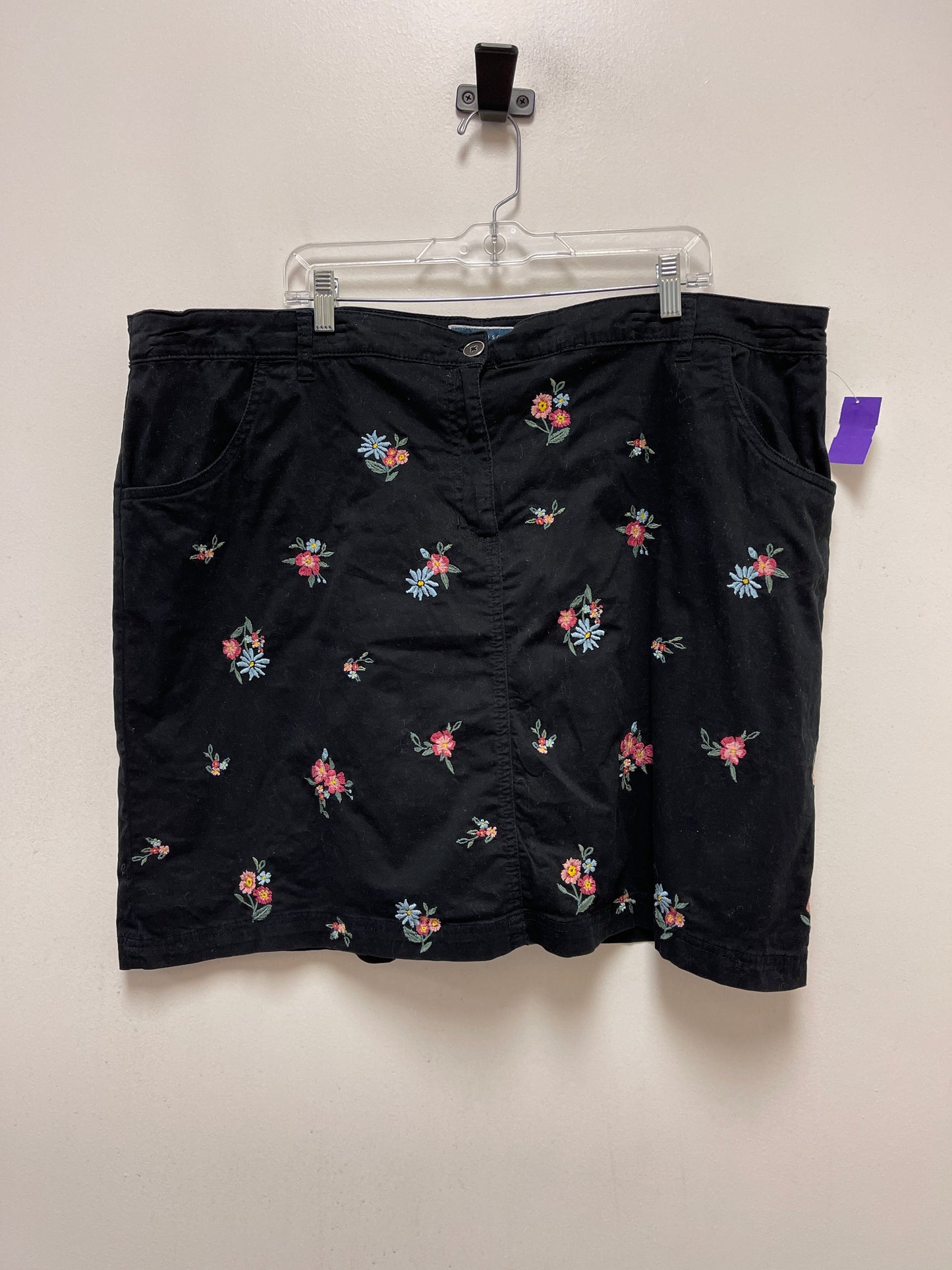 Black Skort Karen Scott, Size 22