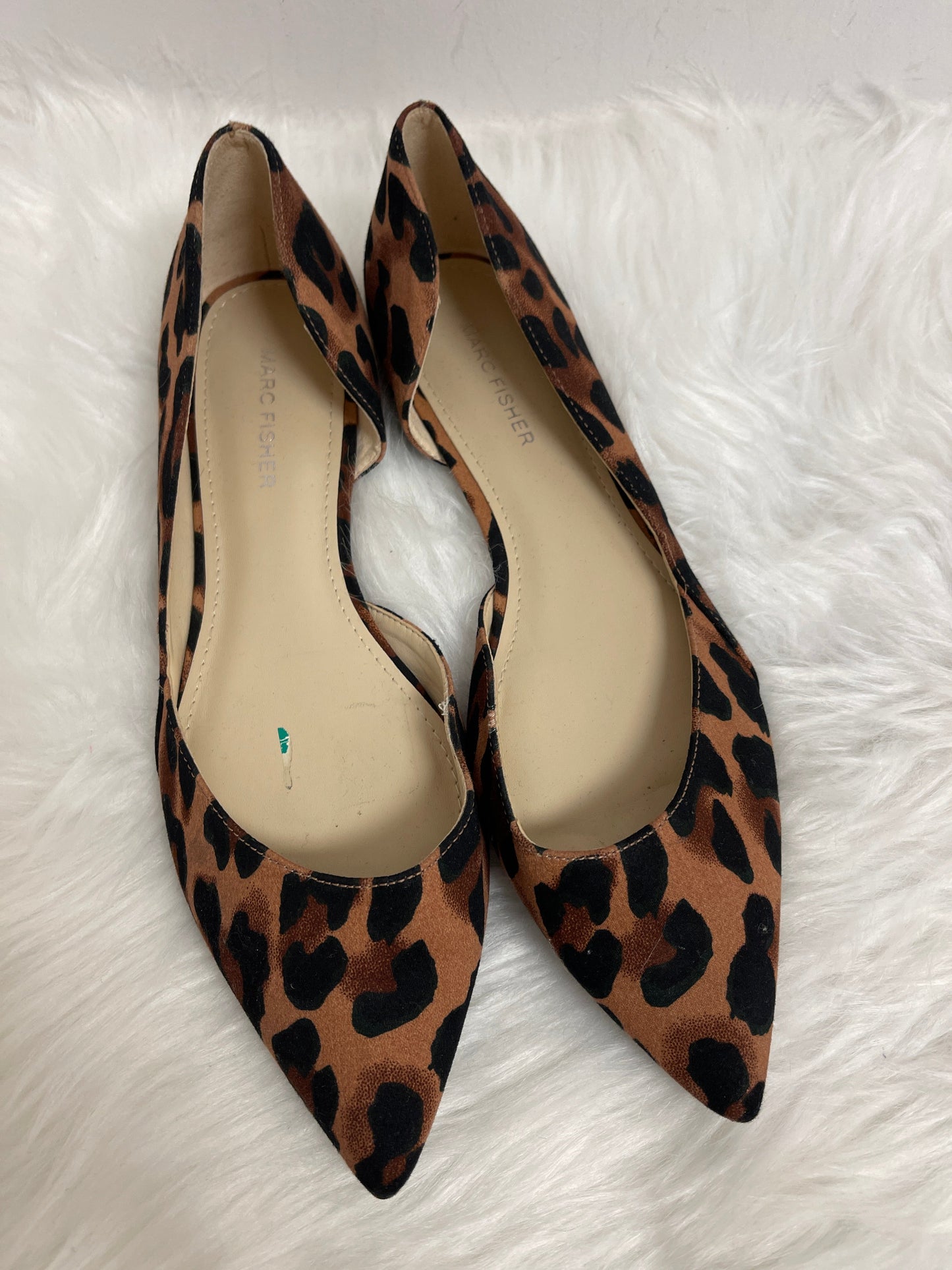 Animal Print Shoes Flats Marc Fisher, Size 8