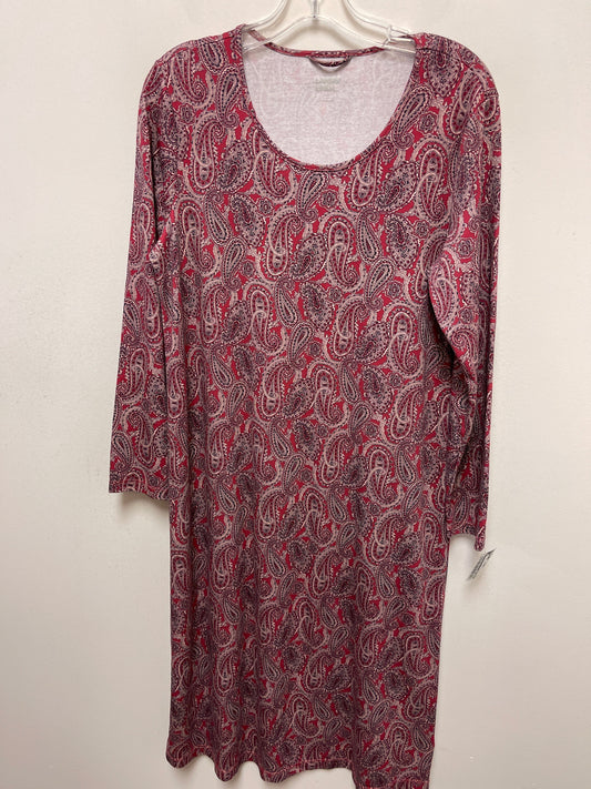 Red Dress Casual Maxi Lands End, Size M