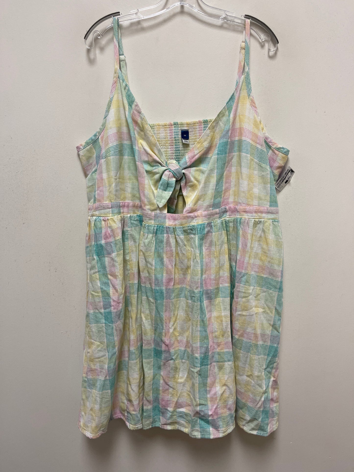 Yellow Dress Casual Short Old Navy, Size 3x
