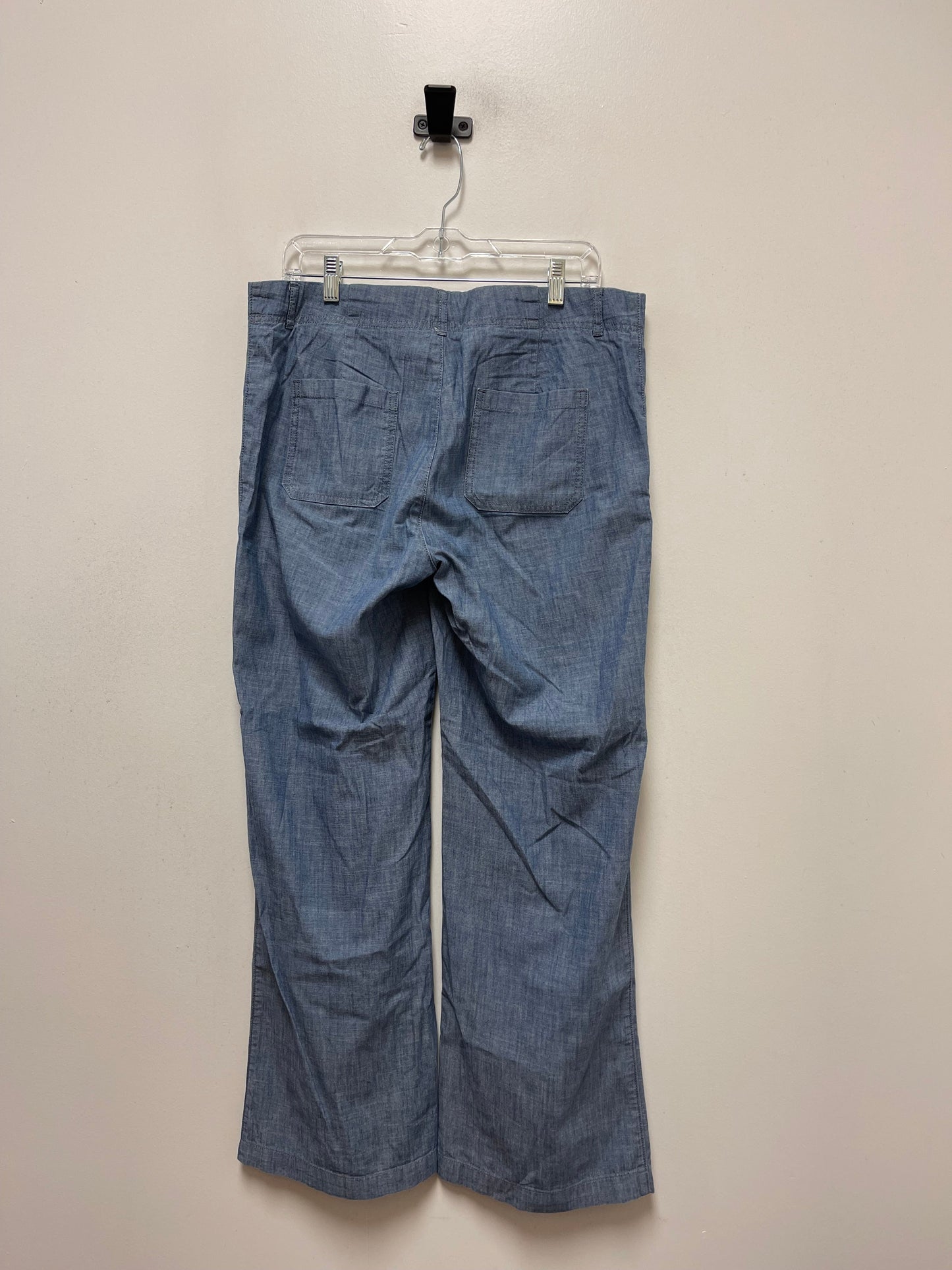 Blue Denim Pants Wide Leg Banana Republic, Size 10