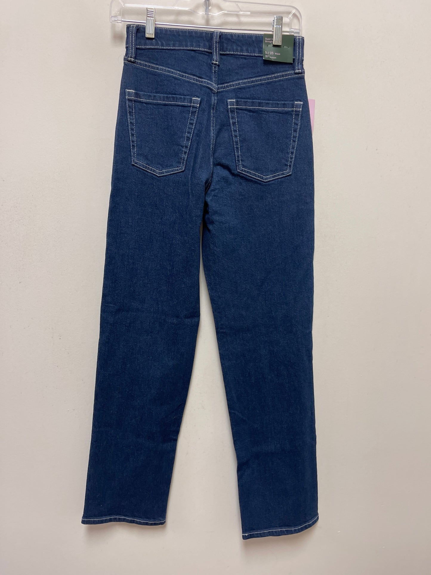 Blue Denim Jeans Straight Wild Fable, Size 0