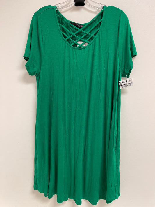 Green Dress Casual Short Clothes Mentor, Size Xl
